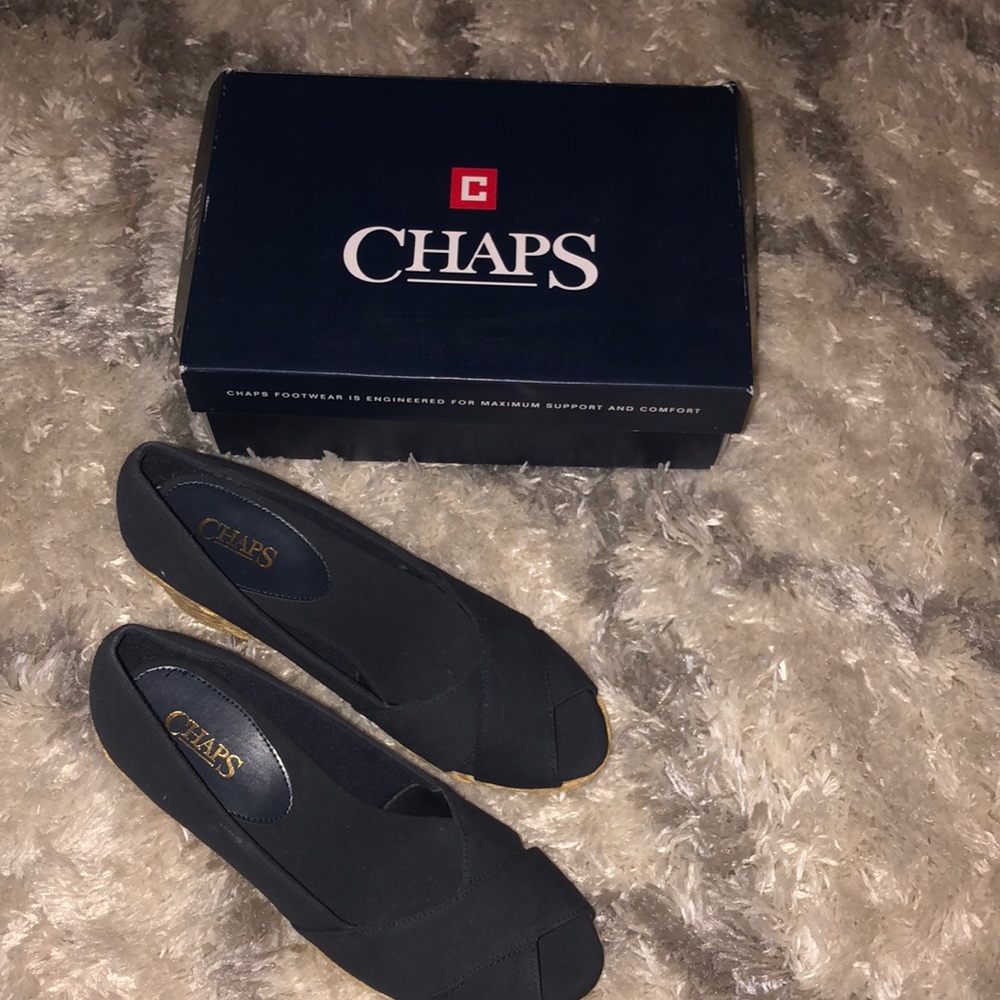 Navy blue wedges